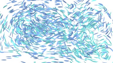 A screenshot of the software. A field of varied pale blue strokes.